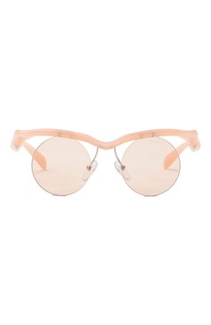 Женские солнцезащитные очки PRADA розового цвета, арт. A24S-12S0B8 | Фото 3 (Нос: Не проставлено; Региональные ограничения белый список (Axapta Mercury): Не проставлено; Тип очков: С/з; Материал: Пластик, Металл; Оптика Гендер: оптика-женское; Очки форма: Круглые)