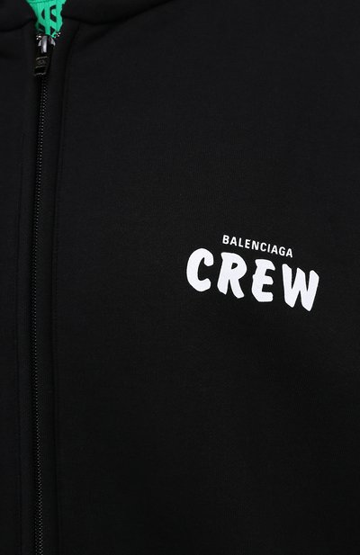 Хлопковая толстовка BALENCIAGA черного цвета по цене 78950 руб., арт. 620948/TIV75, фото 5 Хлопковая толстовка BALENCIAGA, арт. 620948/TIV75, фото 5