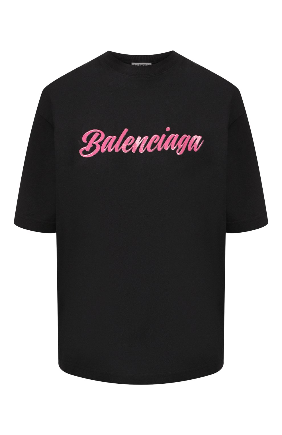 Хлопковая футболка BALENCIAGA темно-серого цвета по цене 31300 руб., арт. 583098/TFV59, фото 1 Хлопковая футболка BALENCIAGA, арт. 583098/TFV59, фото 1
