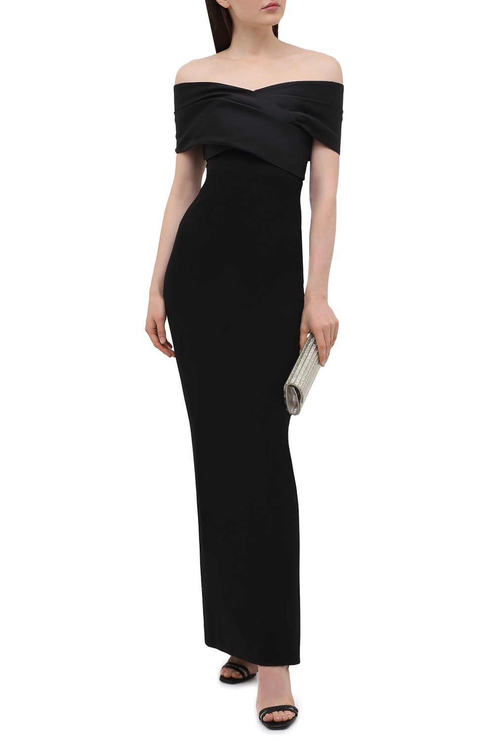 Платье SOLACE LONDON черного цвета по цене 44100 руб., арт. 0S29053, фото 2 Платье SOLACE LONDON, арт. 0S29053, фото 2