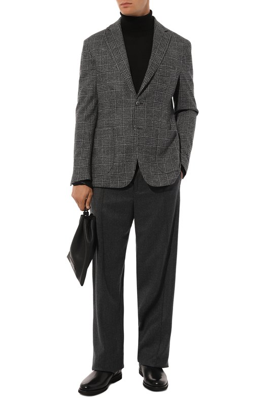 Кожаные сапоги Kiton USSA193N0112401 Чёрный  USSA193N0112401 Фото 2