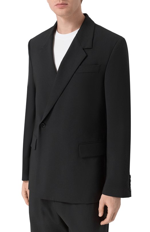 Шерстяной пиджак MSGM 4040MG05/267100 Чёрный  4040MG05/267100 Фото 3