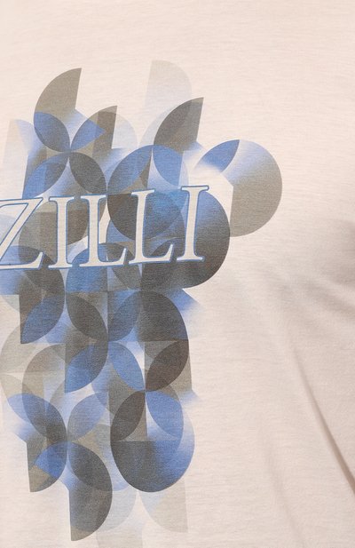 Хлопковая футболка ZILLI, арт. MBZ-NT540-0PTI1/MC01, фото 5