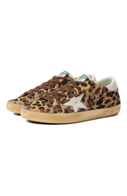 Женские кожаные кеды super-star GOLDEN GOOSE DELUXE BRAND, арт. GWF00101.F006579