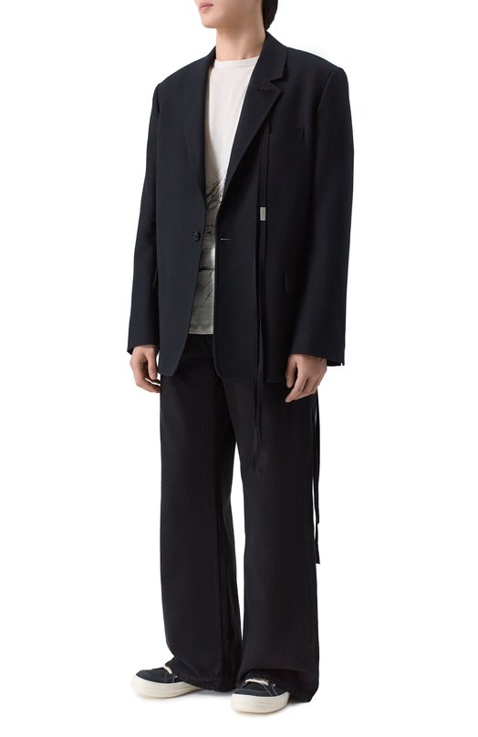 Кеды Temple Vintage из нубука Rick Owens RU01F2897/LCNWLV Чёрный  RU01F2897/LCNWLV Фото 2