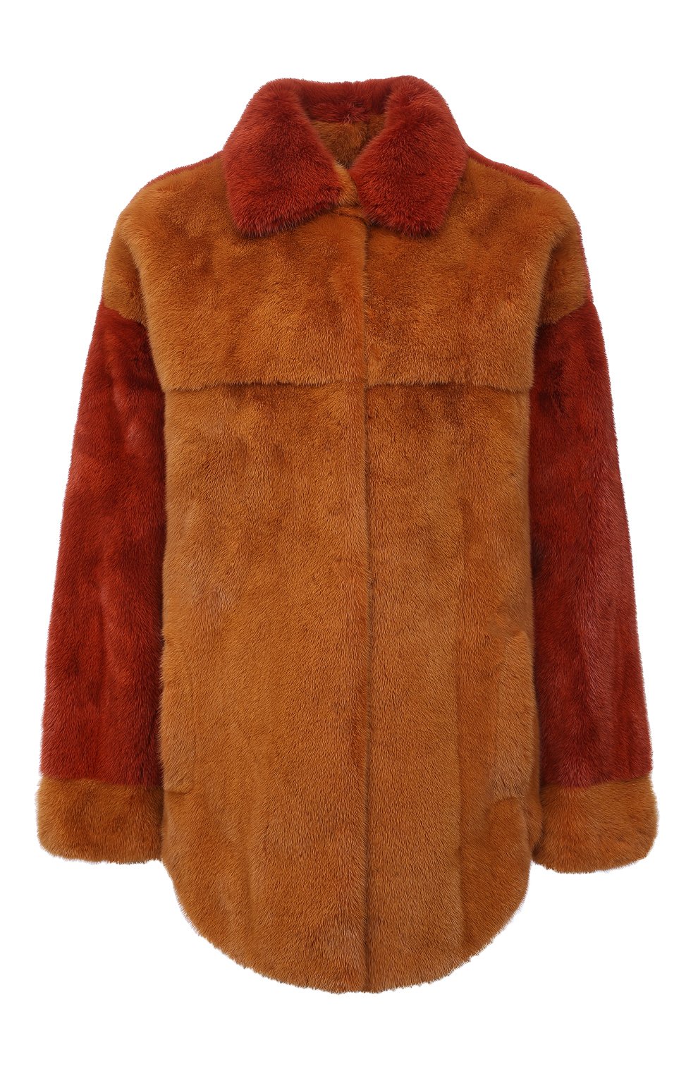 Шуба из меха норки KITON коричневого цвета по цене 1235000 руб., арт. D52589X04R71, фото 1 Шуба из меха норки KITON, арт. D52589X04R71, фото 1