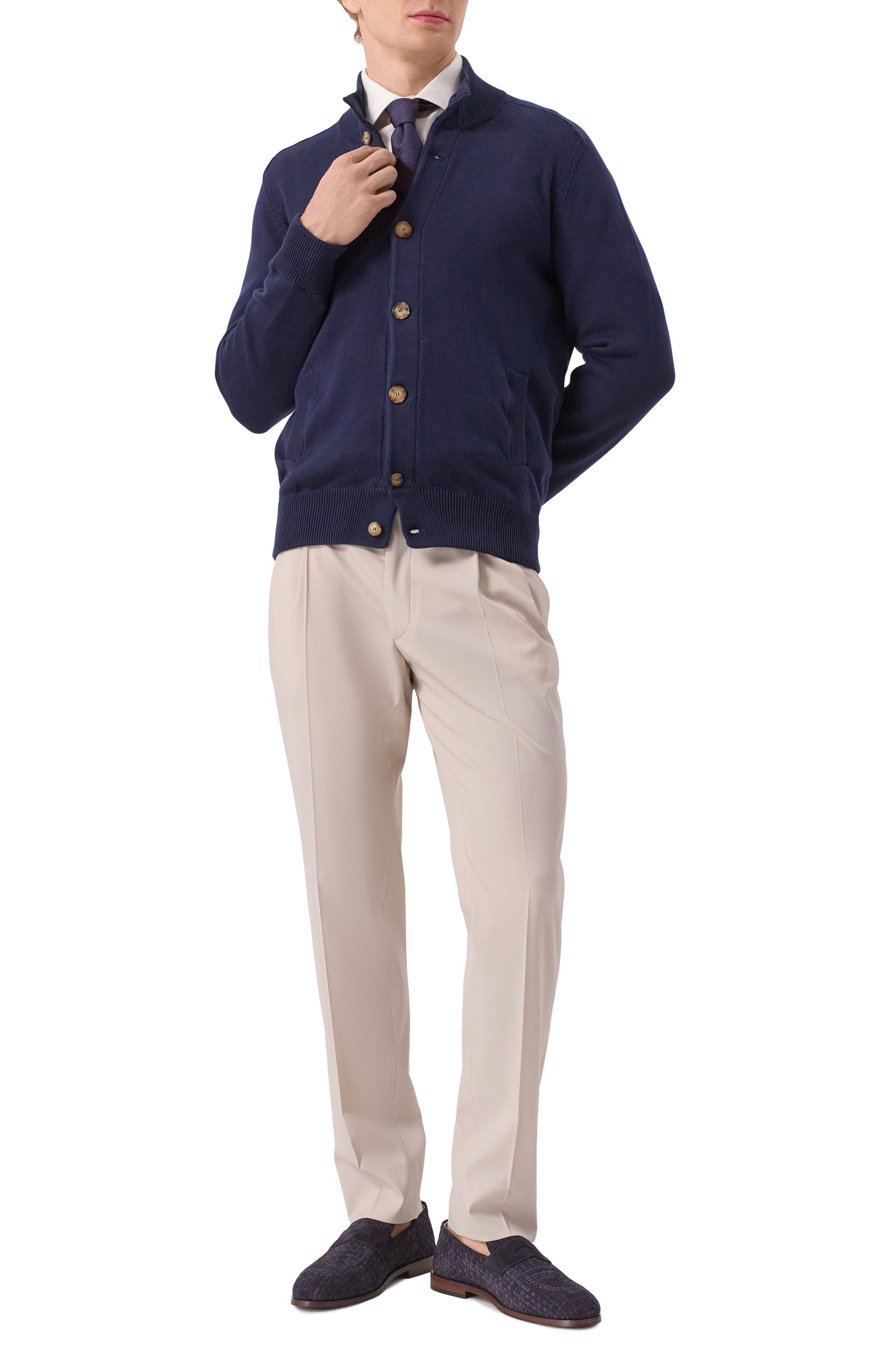 Хлопковый кардиган BRUNELLO CUCINELLI, арт. M28707006, фото 2