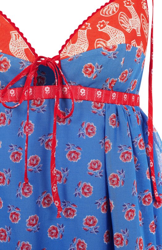 Хлопковое платье Ulyana Sergeenko ABC001SS24P1462Т24 Голубой  ABC001SS24P1462Т24 Фото 6