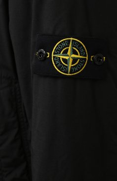 Мужская утепленная парка STONE ISLAND черного цвета, арт. 751570932 | Фото 5 (Материал внешний: Синтетический материал; Материал подклада: Синтетический материал; Рукава: Длинные; Кросс-КТ: Куртка, парка; Стили: Кэжуэл; Мужское Кросс-КТ: утепленные куртки; Материал сплава: Проставлено; Драгоценные камни: Проставлено)