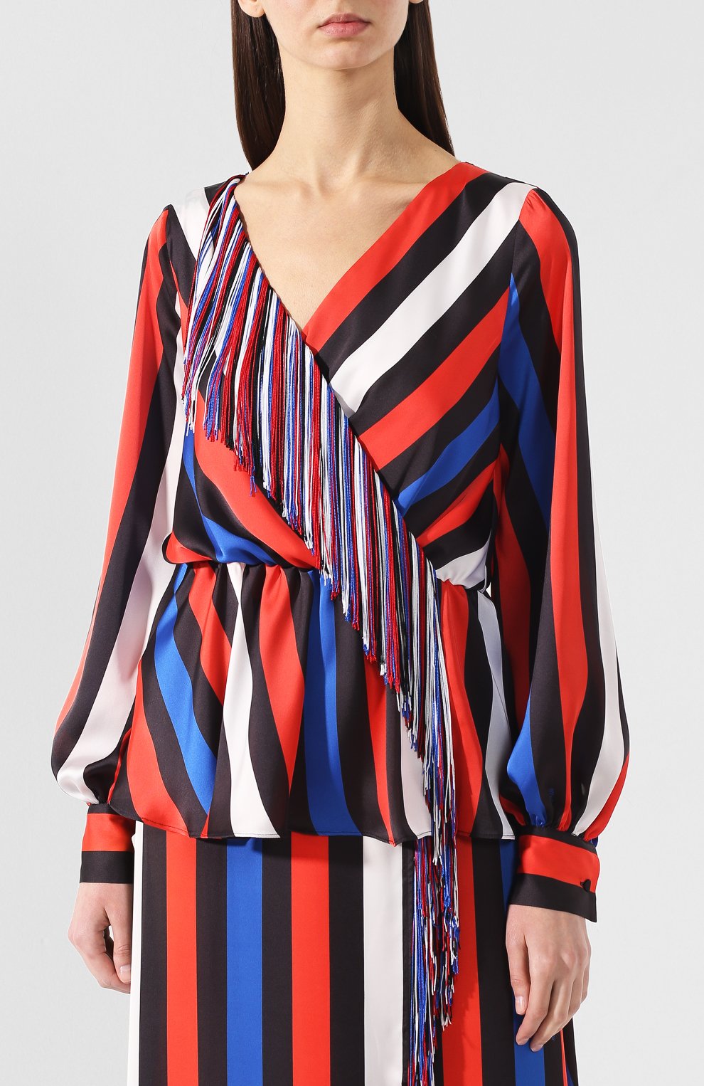 Блузка в полоску MSGM, арт. 2641MDM48 195161, фото 3