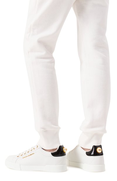 Кожаные кеды portofino DOLCE & GABBANA, арт. CK1602/AH506, фото 3