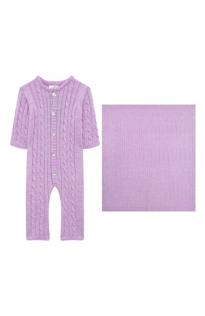 Комплект из комбинезона и пледа WOOL AND COTTON, арт. SET-косы, фото 1