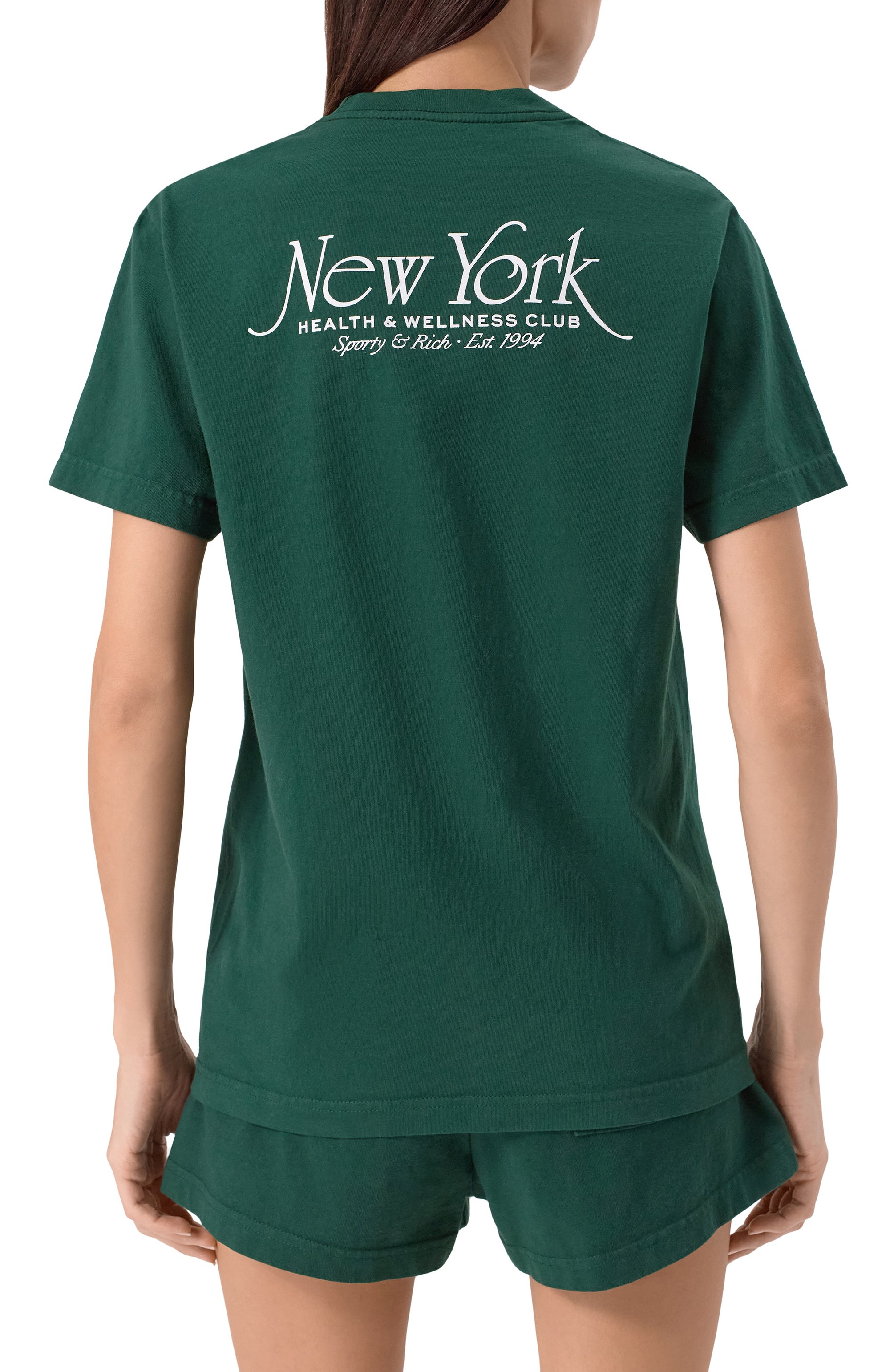 Хлопковая футболка SPORTY AND RICH, арт. T0043606034GR10, фото 8