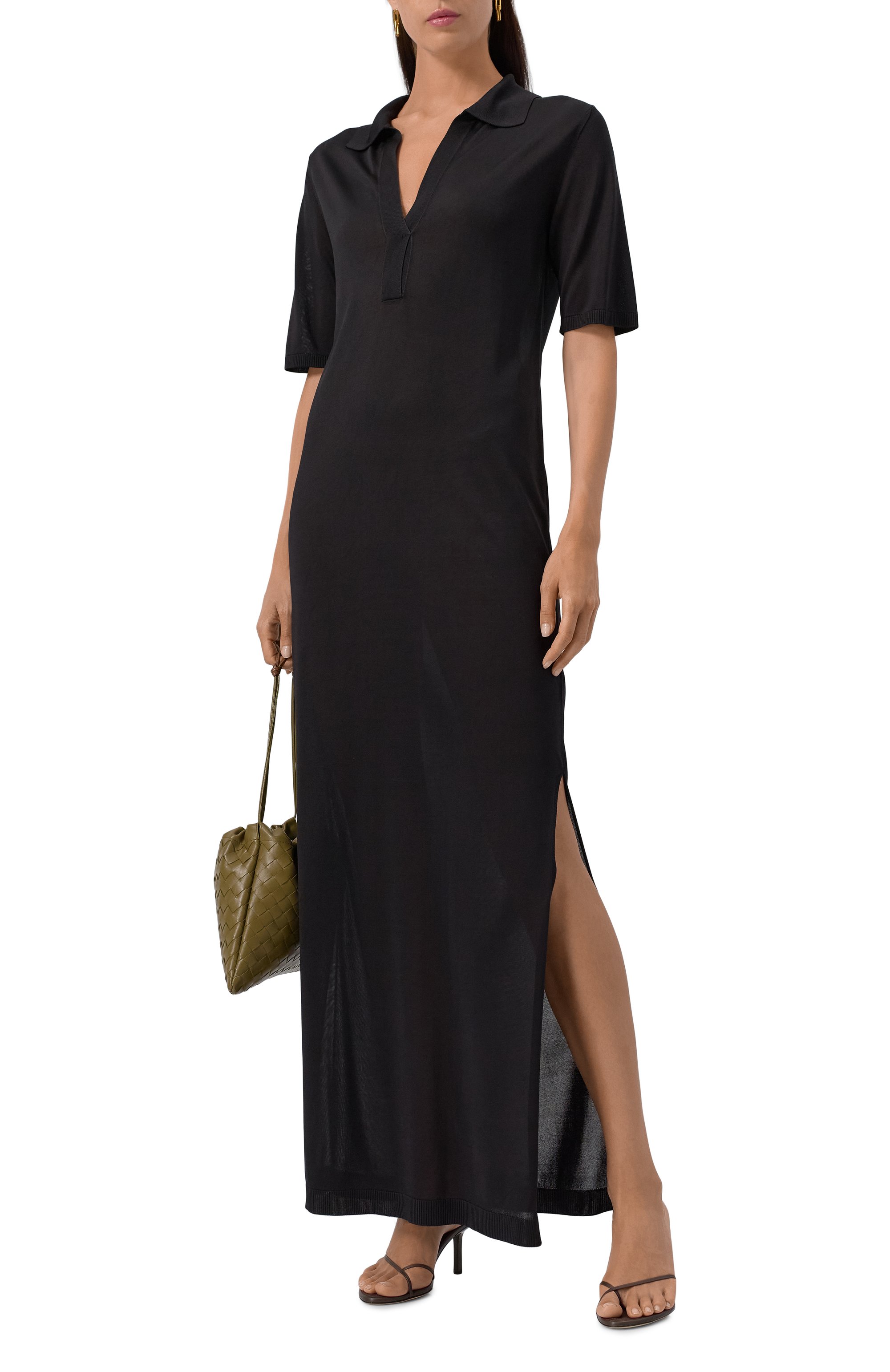 Шелковое платье MVST черного цвета по цене 218500 руб., арт. AH16/7669, фото 2 Шелковое платье MVST, арт. AH16/7669, фото 2