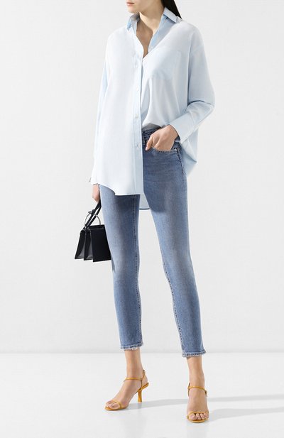 Рубашка из смеси хлопка и шелка VINCE, арт. V549912107, фото 2