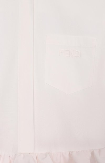 Хлопковое платье FENDI розового цвета по цене 66000 руб., арт. JFB893/AS64/3A-6A, фото 3 Хлопковое платье FENDI, арт. JFB893/AS64/3A-6A, фото 3