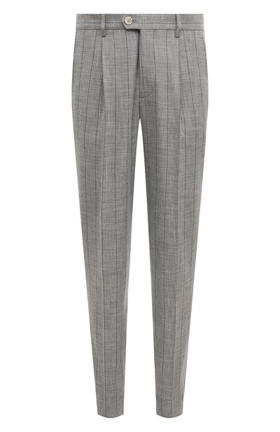 Мужские брюки из хлопка и шерсти BRUNELLO CUCINELLI, арт. MS484B2299