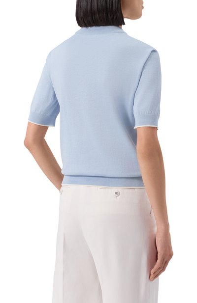 Пуловер из шелка и хлопка BALMAIN, арт. FF1KA115/KI86, фото 4