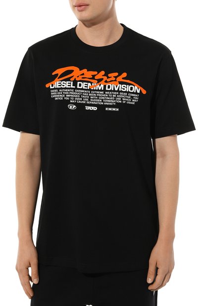 Хлопковая футболка DIESEL, арт. A11067/0CATM, фото 3