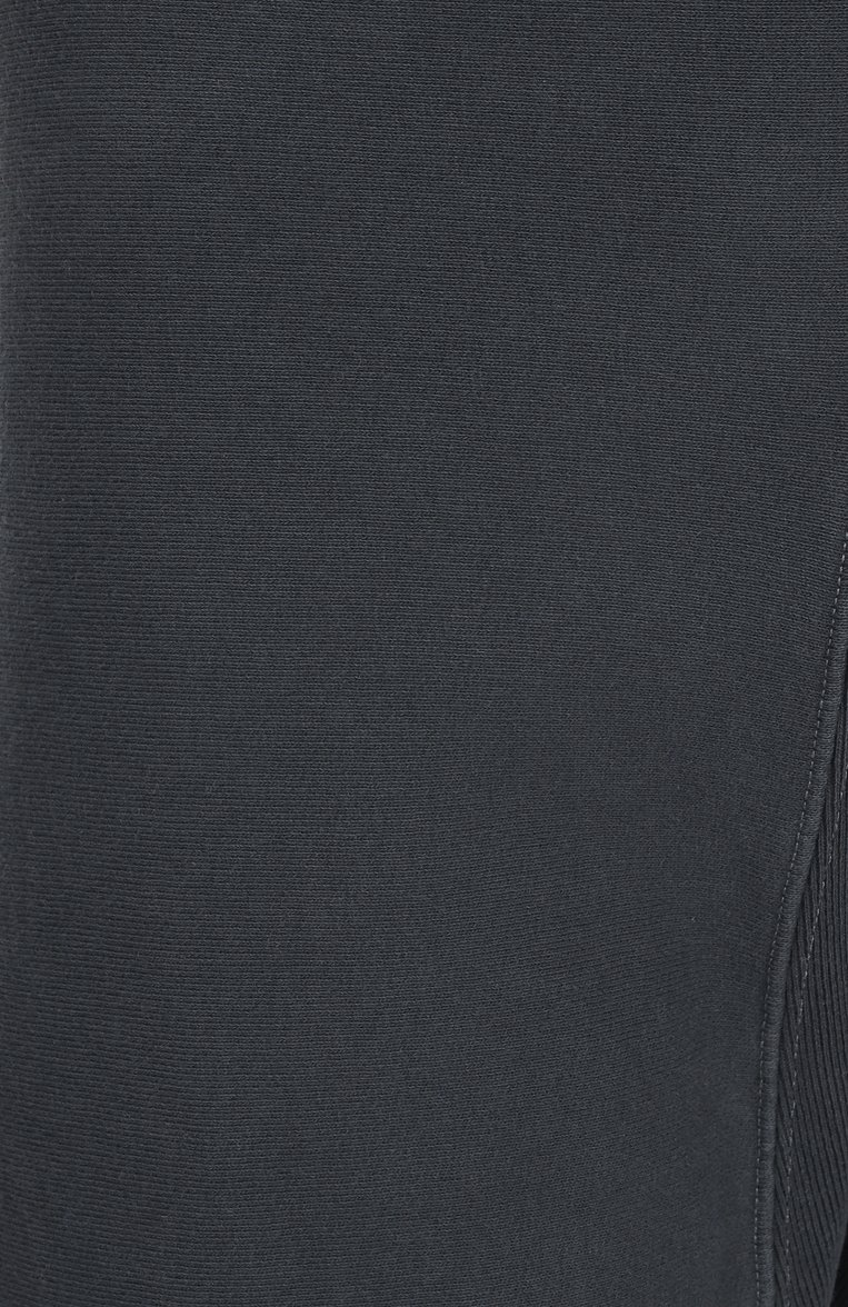 Мужские хлопковые шорты MAISON MARGIELA темно-серого цвета, арт. S50MU0085/M25019 | Фото 6 (Длина Шорты М: До колена; Материал внешний: Хлопок; Принт: Без принта; Случай: Повседневный; Стили: Гранж, Спорт-шик; Автоматизация состава: Проставлено; Автоматизация ТО: Проставлено; Детали: Без декора)
