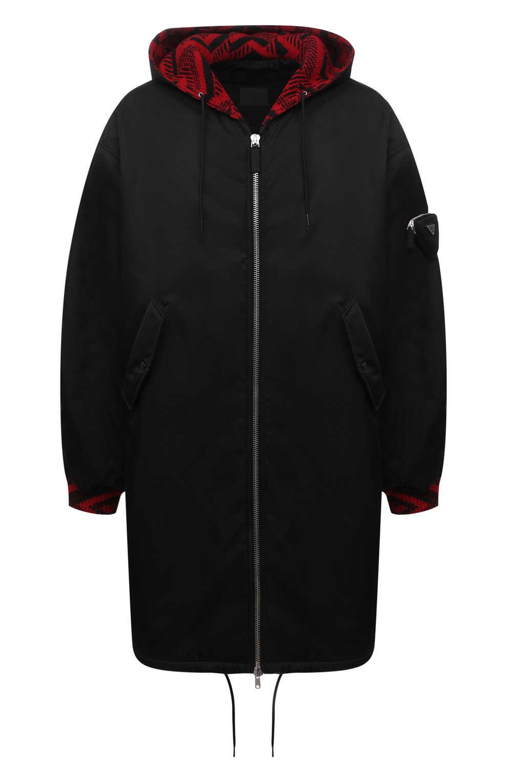 Плащ PRADA черного цвета по цене 520000 руб., арт. SGB896-1WQ8-F0002-212, фото 1 Плащ PRADA, арт. SGB896-1WQ8-F0002-212, фото 1