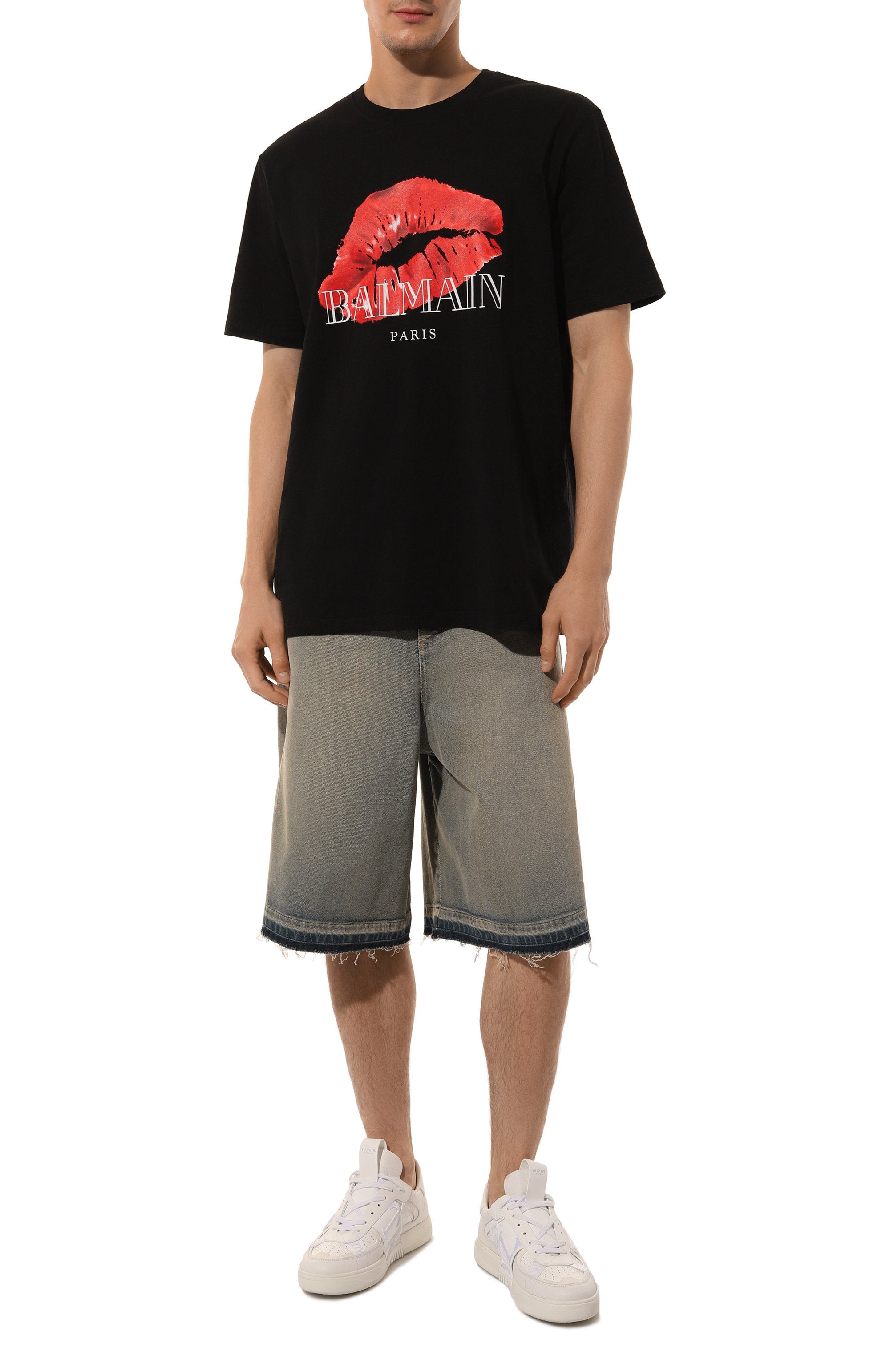 Хлопковая футболка BALMAIN, арт. DH0EG010/GE10, фото 2