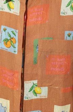 Женский льняная рубашка PALM NOOSA бежевого цвета, арт. MIRAGE SHIRT | Фото 5 (Драгоценные камни: Проставлено; Рукава: 3/4; Материал сплава: Проставлено; Материал внешний: Лен; Длина (для топов): Стандартные; Стили: Кэжуэл; Кросс-КТ: Пляж)