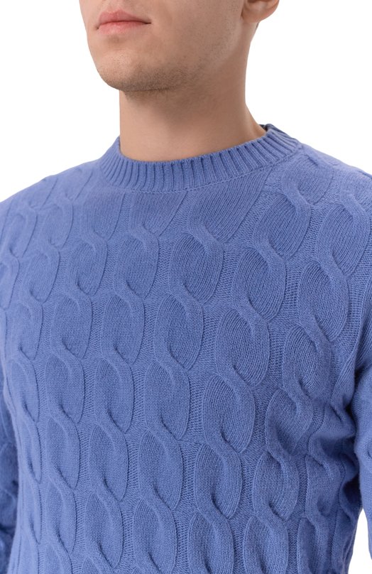 Джемпер из шерсти и кашемира Andrea Campagna M5625-6135V Голубой  M5625-6135V Фото 5