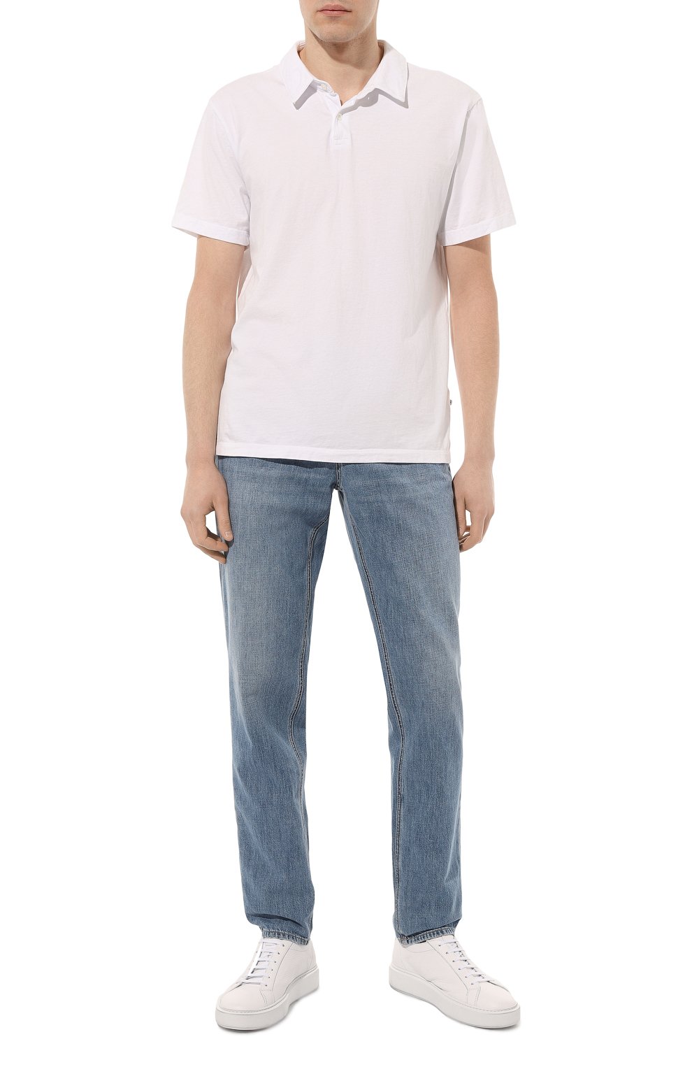 Хлопковое поло JAMES PERSE, арт. MSX3337/WHT, фото 2