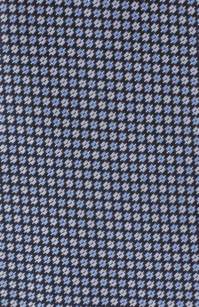 Шелковый галстук с узором ZEGNA голубого цвета по цене 18350 руб., арт. Z3W06/1XW, фото 3 Шелковый галстук с узором ZEGNA, арт. Z3W06/1XW, фото 3