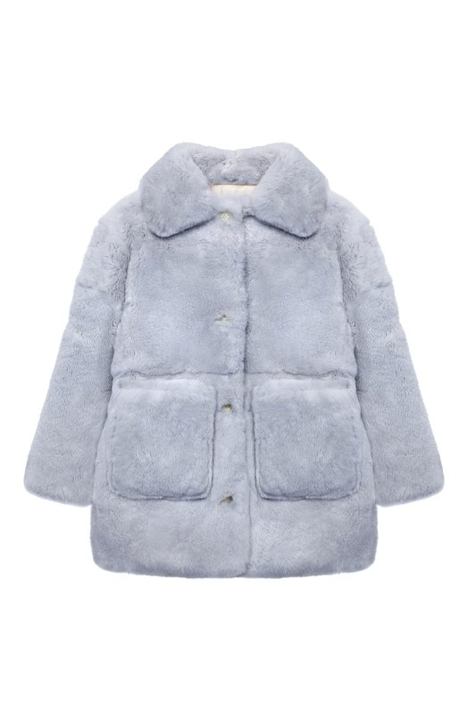 

Шуба из кролика Yves Salomon Enfant, Голубой