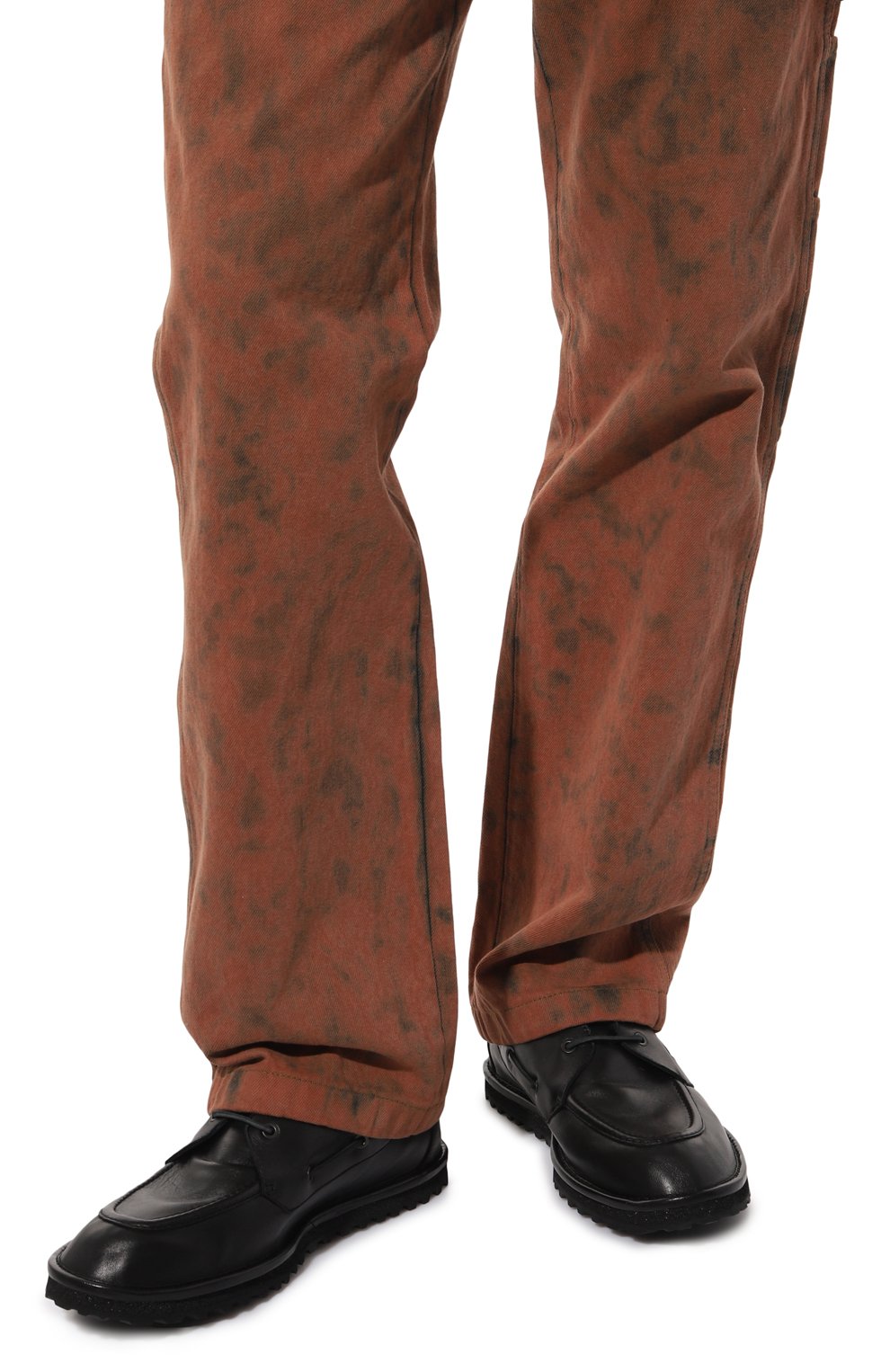 Кожаные топсайдеры DRIES VAN NOTEN, арт. MS241/727/112, фото 3