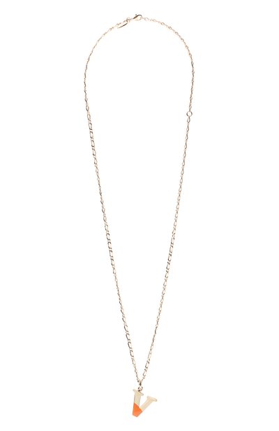 Кулон на цепочке alphabet v CHLOÉ, арт. CHC22SF04VBLQ, фото 1