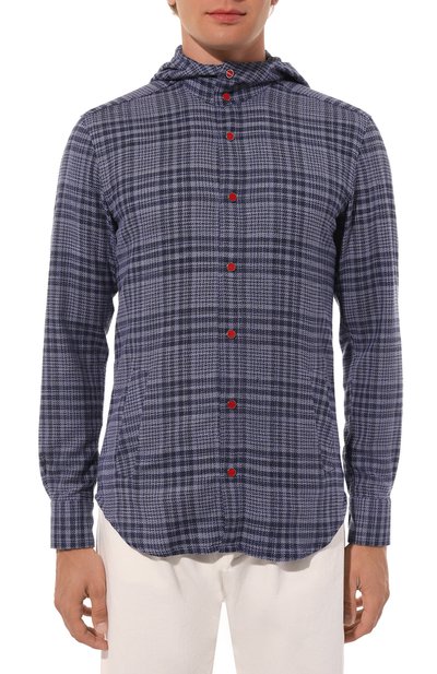 Рубашка из шерсти и шелка KITON, арт. UMCMARK0643C, фото 3