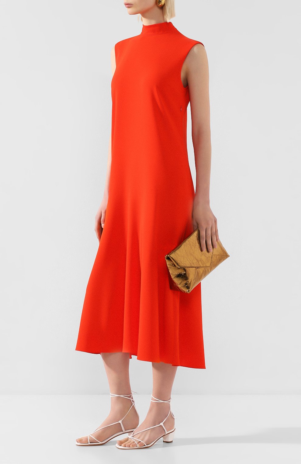 Платье VICTORIA, VICTORIA BECKHAM красного цвета по цене 47350 руб., арт. 2120WDR000840A, фото 2 Платье VICTORIA, VICTORIA BECKHAM, арт. 2120WDR000840A, фото 2