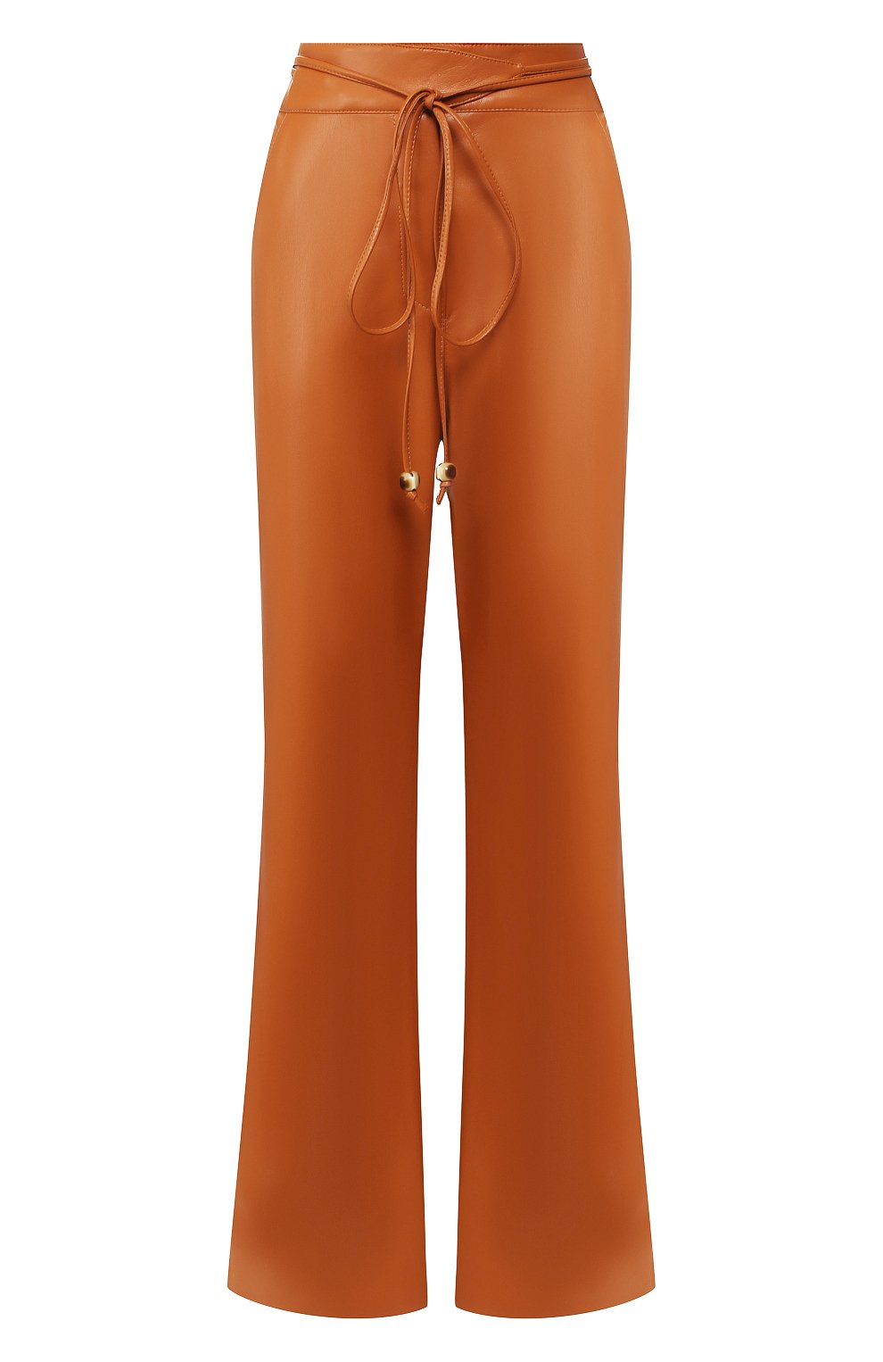 Брюки NANUSHKA оранжевого цвета по цене 58100 руб., арт. CHIM0_BURNT 0RANGE_VEGAN LEATHER, фото 1 Брюки NANUSHKA, арт. CHIM0_BURNT 0RANGE_VEGAN LEATHER, фото 1