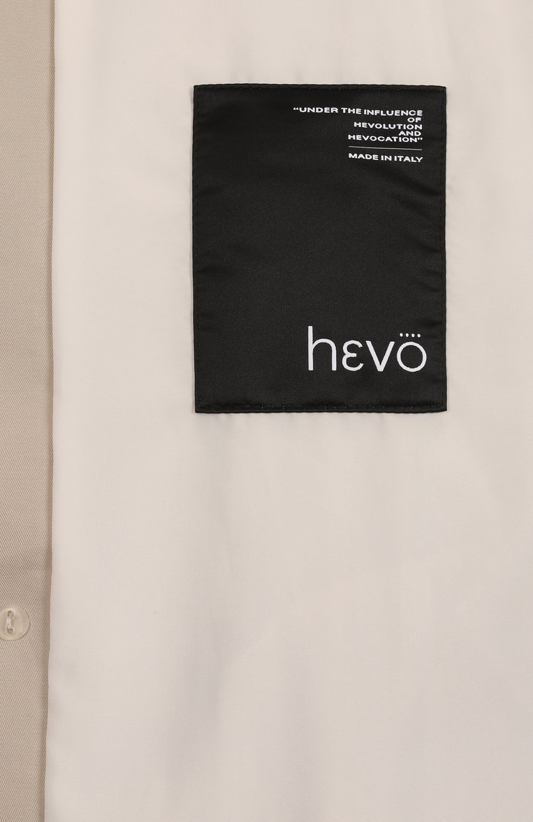 Мужской хлопковый тренч HEVO бежевого цвета, арт. BRINDISI S 070/H709 | Фото 7 (Длина (верхняя одежда): До колена; Материал внешний: Хлопок; Рукава: Длинные; Материал подклада: Синтетический материал; Стили: Кэжуэл; Мужское Кросс-КТ: Тренчкот-верхняя одежда)