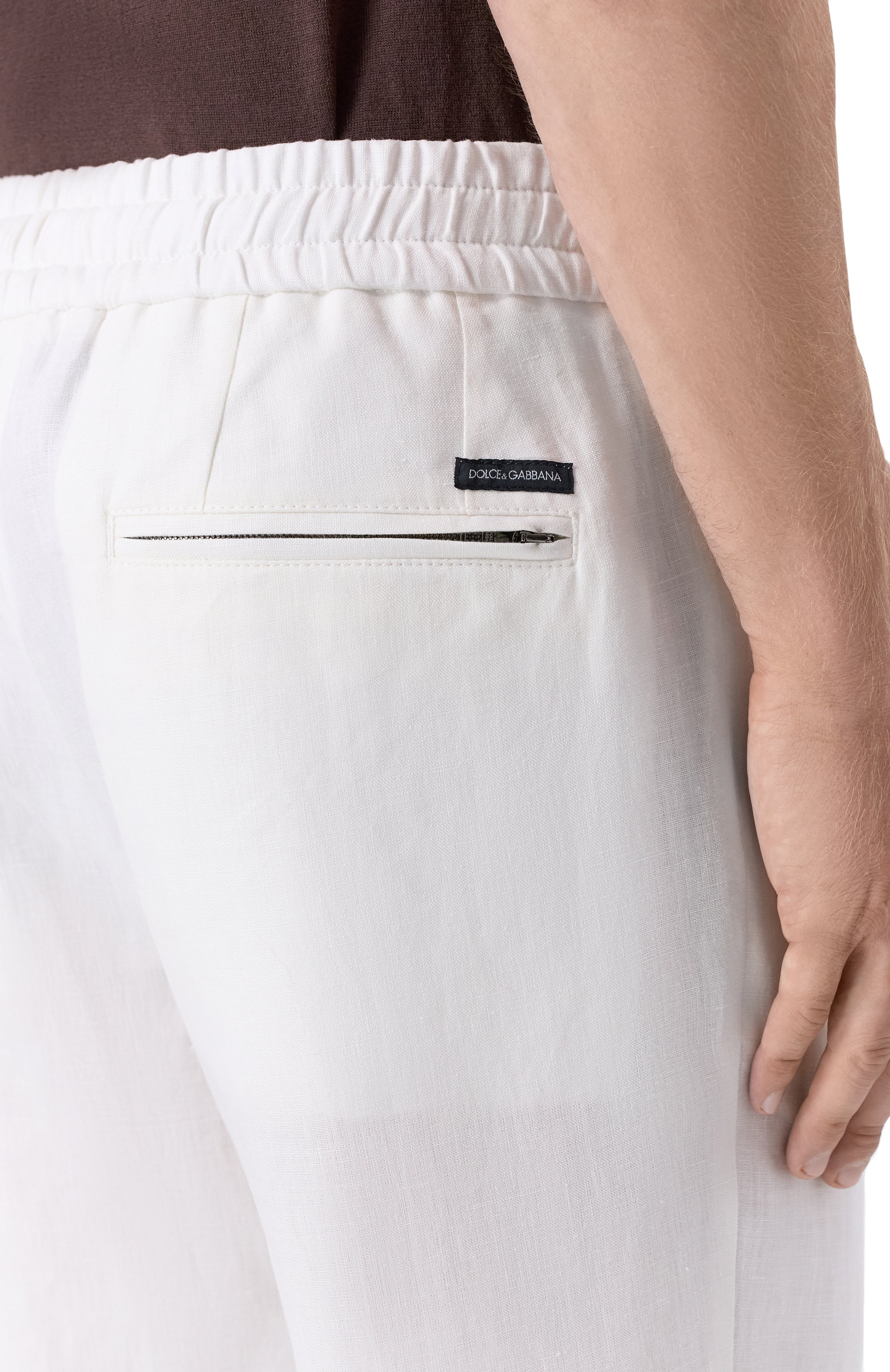 Льняные брюки DOLCE & GABBANA, арт. GVZAET/GG862, фото 5