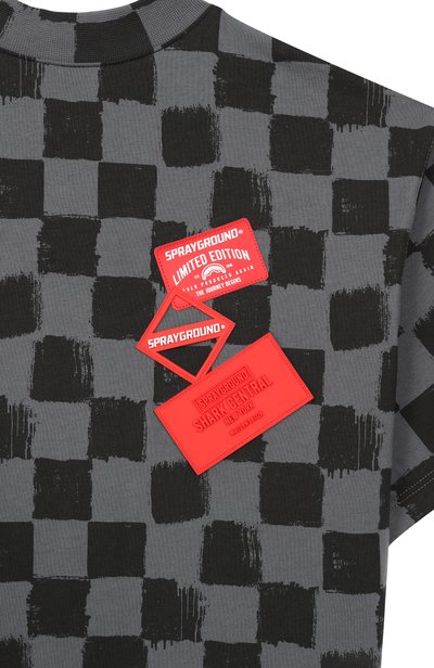 Хлопковая футболка SPRAYGROUND, арт. SPY1539BLK/TURN AR0UND 0VER T-SHIRT BLK, фото 3