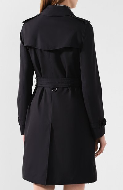 Хлопковый тренч kensington BURBERRY темно-синего цвета по цене 232500 руб., арт. 4073371, фото 4 Хлопковый тренч kensington BURBERRY, арт. 4073371, фото 4