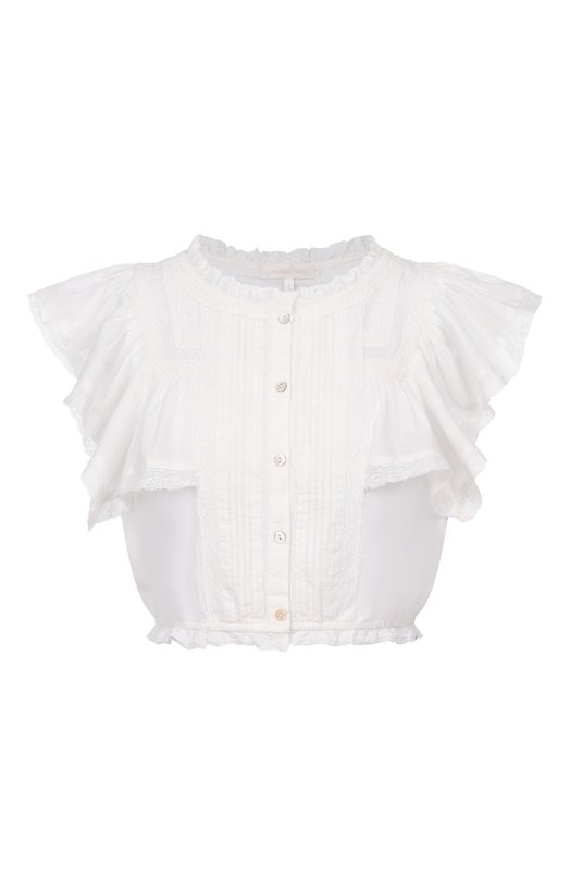 Хлопковый топ Love Shack Fancy LT215-289 Белый LT215-289