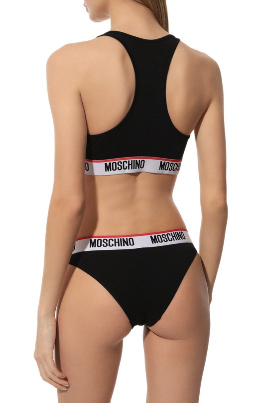 фото Хлопковый бра-топ moschino