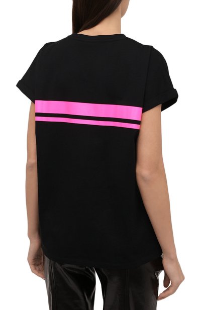 Хлопковая футболка balmain x rossignol BALMAIN, арт. WF2EF010/B099, фото 4