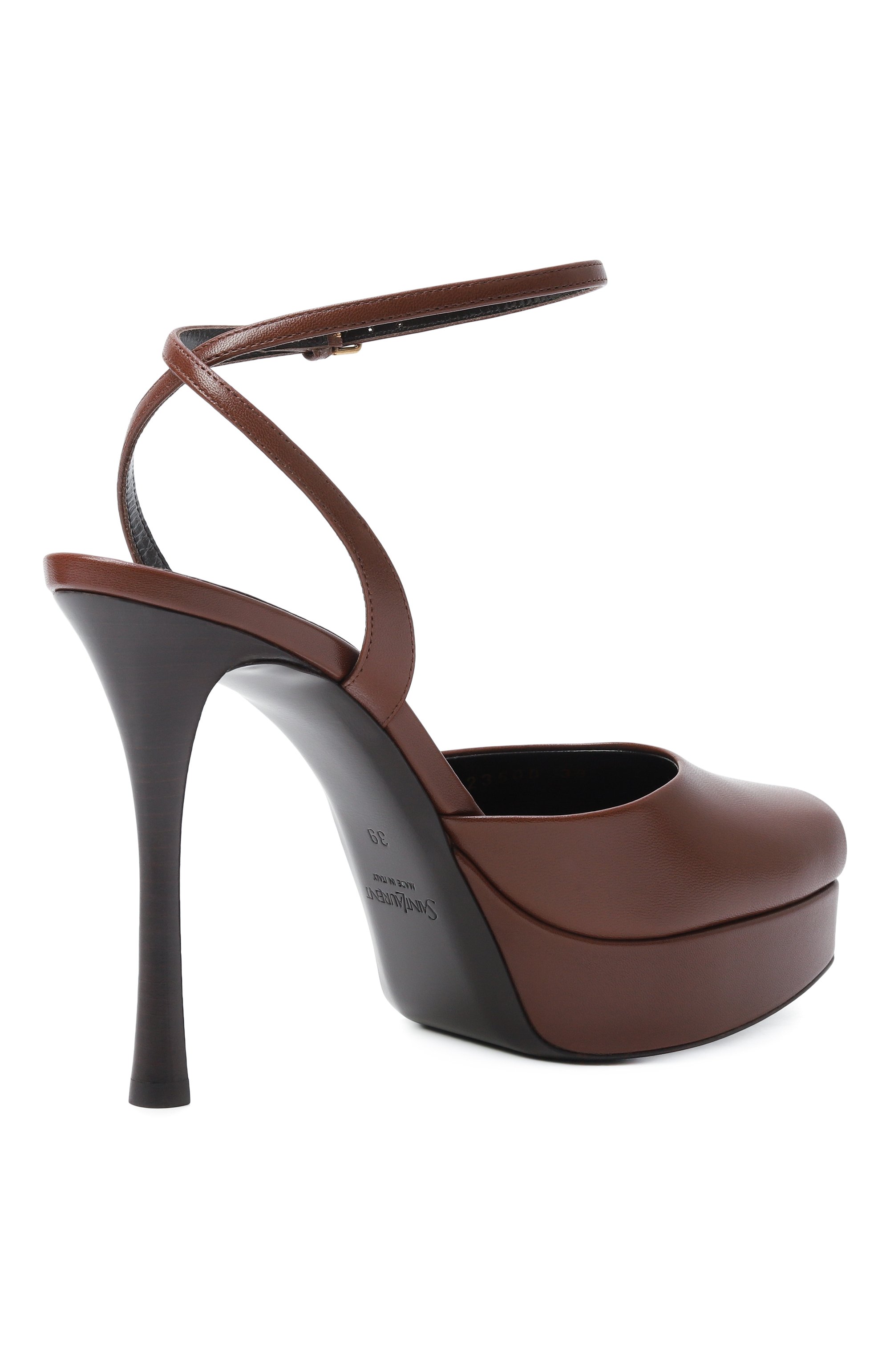 Кожаные босоножки la scandale SAINT LAURENT, арт. 823500/AACSQ, фото 5