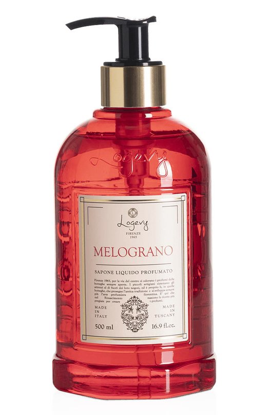 фото Жидкое мыло для рук melograno / гранат (500ml) logevy firenze 1965