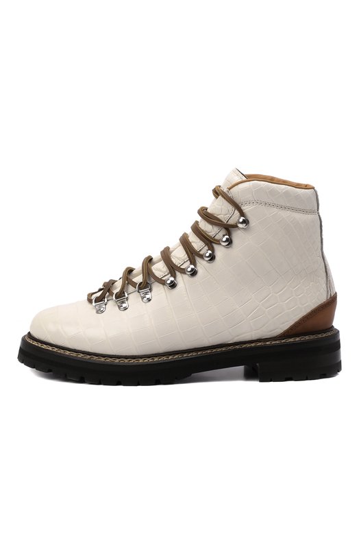 

Ботинки Dimicia из кожи крокодила Ralph Lauren, Кремовый