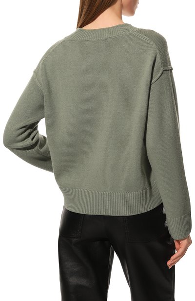 Пуловер из шерсти и вискозы GRAN SASSO светло-зеленого цвета по цене 34300 руб., арт. 13270/12822, фото 4 Пуловер из шерсти и вискозы GRAN SASSO, арт. 13270/12822, фото 4