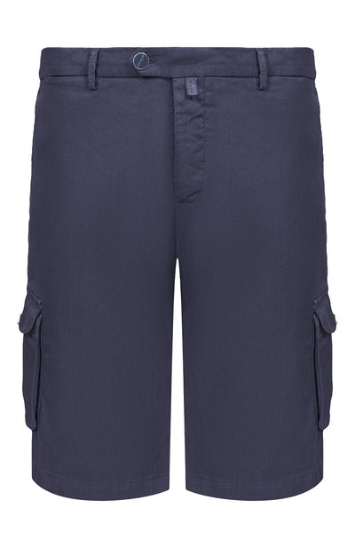 Мужские шорты изо льна и хлопка KITON, арт. UFPPBK0603H