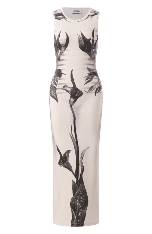 Хлопковое платье Jean Paul Gaultier 25/33-F-R0360-J579 Кремовый 25/33-F-R0360-J579
