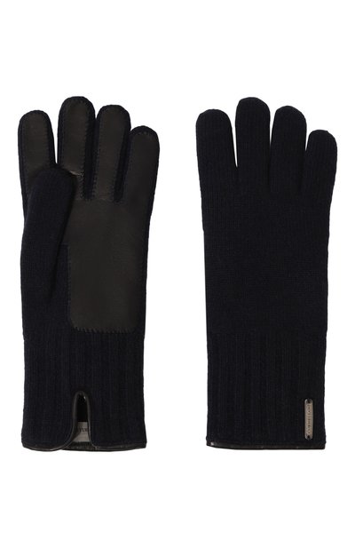 Кашемировые перчатки с кожаной отделкой CORNELIANI, арт. 94Q324-9420576, фото 3